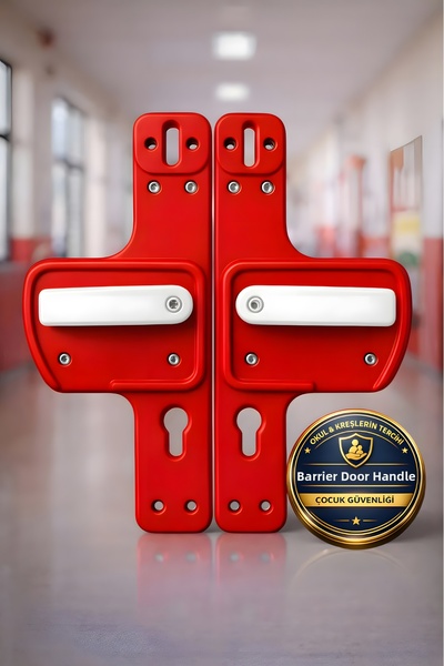 Life 360 Barrier Door Handle |   Red-White Color |   Child Safe |   Suitable ...