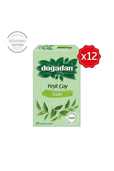 Doğadan شاي أخضر عادي 20 × 12 قطعة
