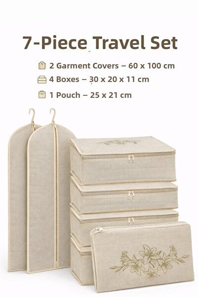 umbellatum Οργανωτής Βαλίτσας 7 τεμαχίων Σετ Ταξιδιού – Οργανωτής Βαλίτσας με...