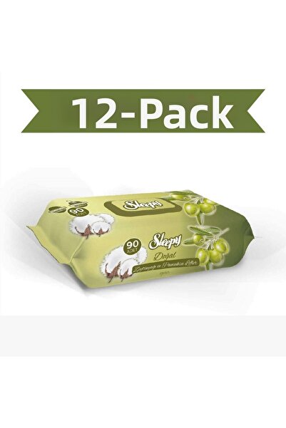 Sleepy منشفة مبللة بزيت الزيتون 12x90 1080 ورقة