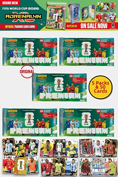 TOYFEST World Cup Fifa 2026 Panini Adrenalyn XL Premium Trading Card 5 Packs ...