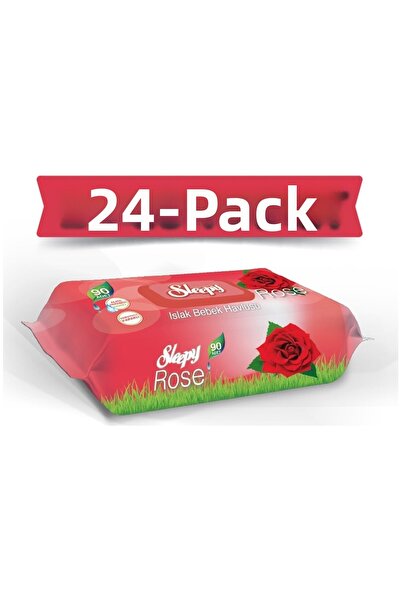 Sleepy مناشف مبللة برائحة الورد 90 قطعة من 24