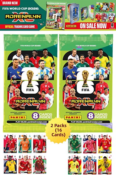 hediyecik حزمة بطاقات بانيني فيفا وورلد كوب 2026 أدينالين إكس إل - حزمة بطاقا...
