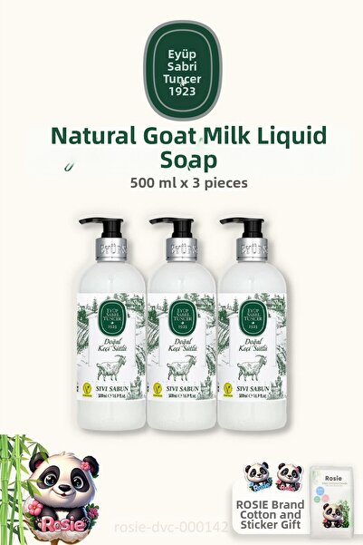 Eyüp Sabri Tuncer صابون سائل بحليب الماعز من القطن الطبيعي 60 قطعة من روزي - ...