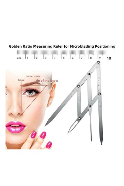 Epilons Микроблейдинг Симетрична и естетична линия за измерване на вежди, ком...
