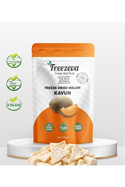 Freezeva بطيخ مجفف بالتجميد 15 جرام - بطيخ مجفف بالتجميد - رقائق فاكهة البطيخ...