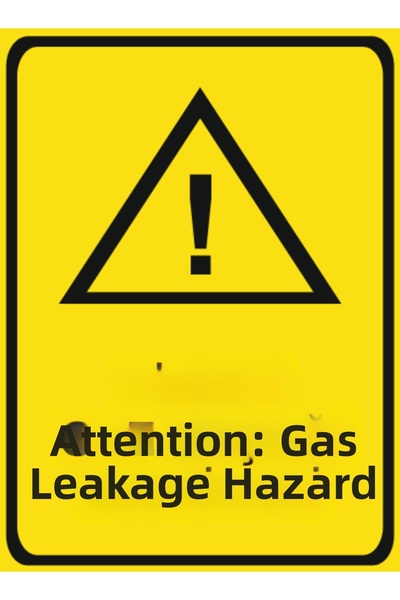 HiperAD Reklam انتبه: خطر تسرب الغاز - تحذير من الغازات الضارة - 3 مم فوركس -...