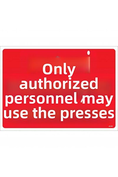 Ethab Ticaret لا يمكن لأي شخص آخر ذو اهتمام بالضغط استخدام علامة التحذير 25x3...