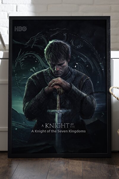 Duvarda Ένας Ιππότης των Επτά Βασιλείων, Ξύλινη Αφίσα με Κορνίζα, Διακοσμητικ...