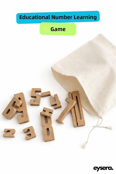 eysera Montessori Wooden Number Blocks – Children's Activity & Hobby Toy, Montessori Educational Set