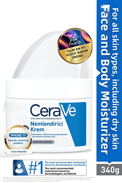 CeraVe 340gr Ενυδατική Κρέμα Προσώπου και Σώματος που περιέχει Κεραμίδιο και ...