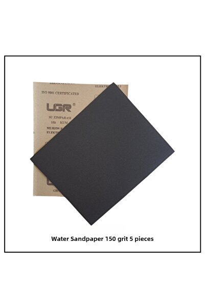 Adilon Paper Water Sandpaper, 150 Grit, (5 Sheets)