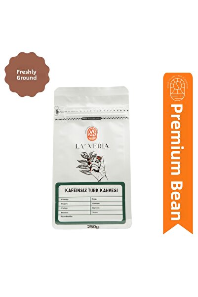 Laveria قهوة تركية خالية من الكافيين 250 جرام - قهوة تركية تقليدية خالية من ا...