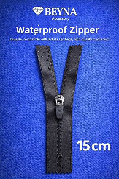 Beyna IMPERMEABIL 15 CM FERMOAR NEGRU CU BAZĂ DE PLASTIC 1 PACHET 5 BUC