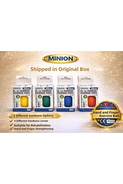 Minion مجموعة كرات تمارين السيليكون لتمارين تقوية اليد بعد العمليات الجراحية،...