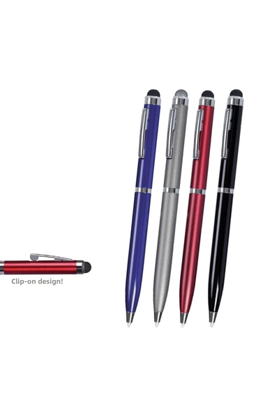 PULKO Promosyon Clip Motion Ballpoint Pen, Matte Silver