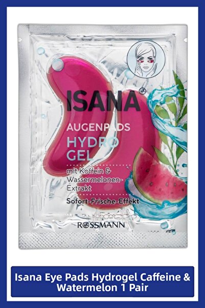 ISANA وسادة تحت العين هيدروجيل بالكافيين والبطيخ، زوج واحد