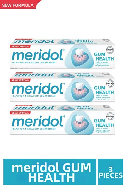 Meridol 75 ml New Formula Toothpaste - Care for Sensitive Meat, 3 Pieces