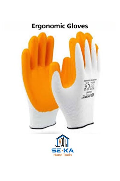 SEKA HAND TOOLS Nitrile Coated Non-Slip Work Gloves Protective Glove for Asse...