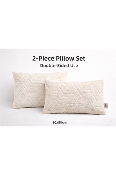 maison linden Wellsoft Cushion Cover 30X50 cm Set of 2 Reversible Set of Invi...