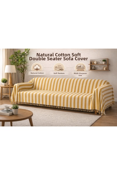 TECHTACT Natural Cotton, Soft Double Pique, Seat Cover, Multi-Purpose Cover 2...