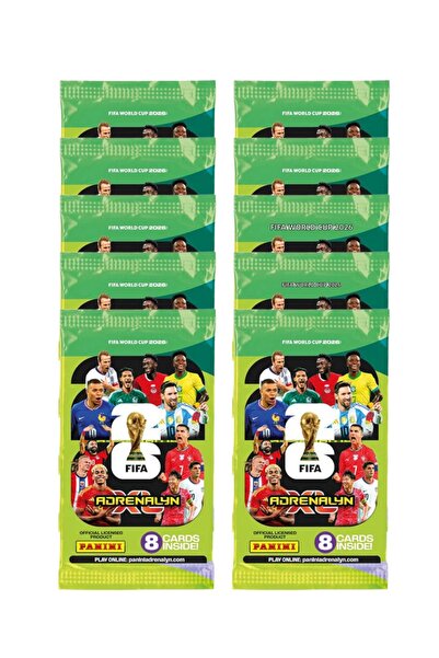 Next Plus Licensed Fifa World Cup 2026 ™   Adrenalyn XL ™   10 Pack (80 Cards...