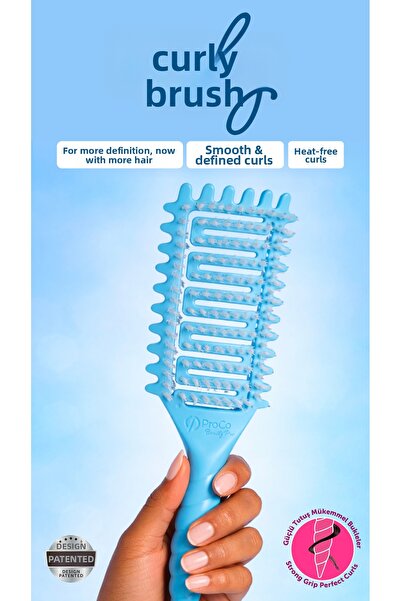 ProCo Beauty Pro CurlyBrush - Perie pentru părul creț, care definește buclele