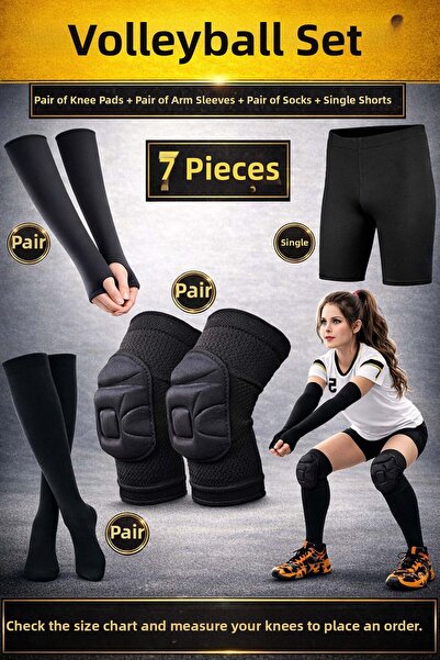 Liggo Volleyball Knee Pads Volleyball Arm Sleeves Volleyball Leggings Socks Set