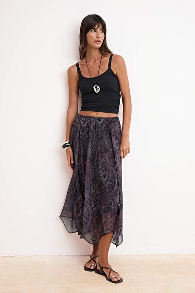 Trendyol Collection Multicolored Skirt Twoss26Et00049