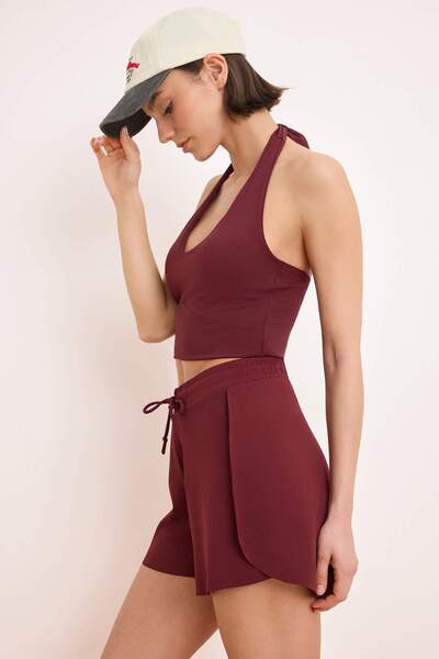 Trendyol Collection Burgundy Diving/Scuba Shorts & Bermuda Thmss26Sr00004