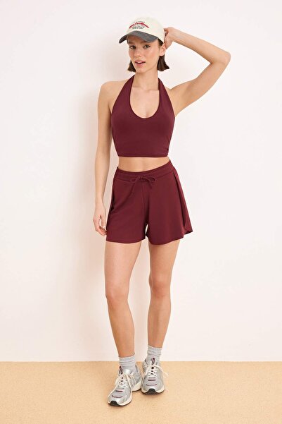 Trendyol Collection Burgundy Diving/Scuba Shorts & Bermuda Thmss26Sr00004