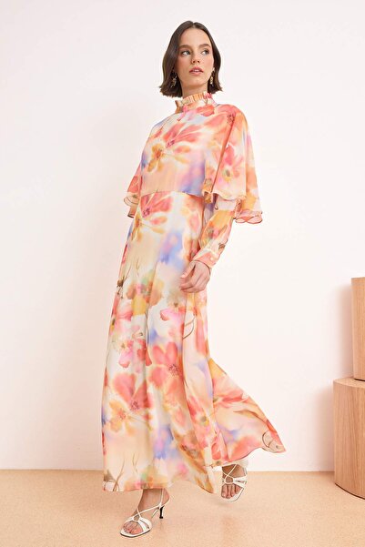 Trendyol Modest Pink Woven Hijab Dress Tctss26Eb00065