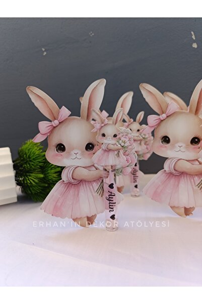 Erhan'ın Dekor Atölyesi El Emeği Ürünler Bebek Hediyesi Kolonya Tavşanlı Mode...