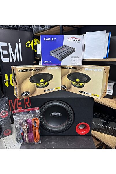 Boschmann Komple Hazır Ses Sistem 2takım Mid 1adet Baas 1adet Amfi Kablo Heps...