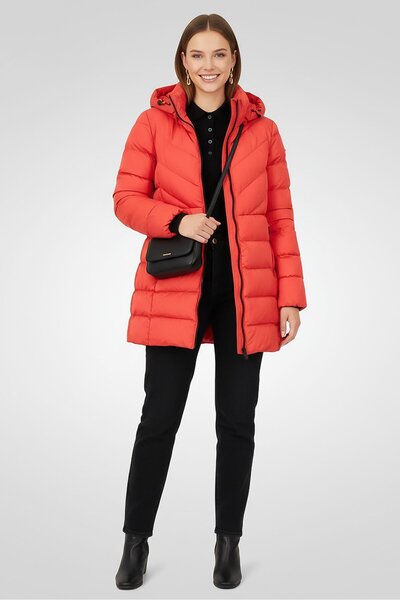 Geox Women Quilted Puffer Jacket, Red