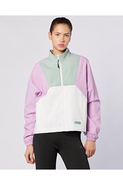 Kappa Andyse Kadın Pembe-Beyaz Comfort Yağmurluk