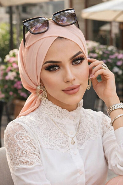 Aişe tesettür Powder Cross Cap / Sea - Pool Cap