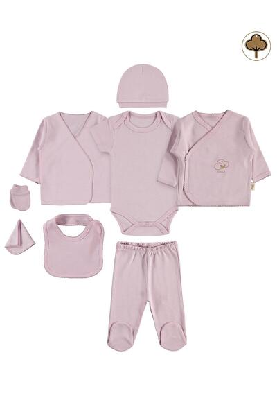 Civil Baby Bebek Organik 8'li Zıbın Takımı - Pembe