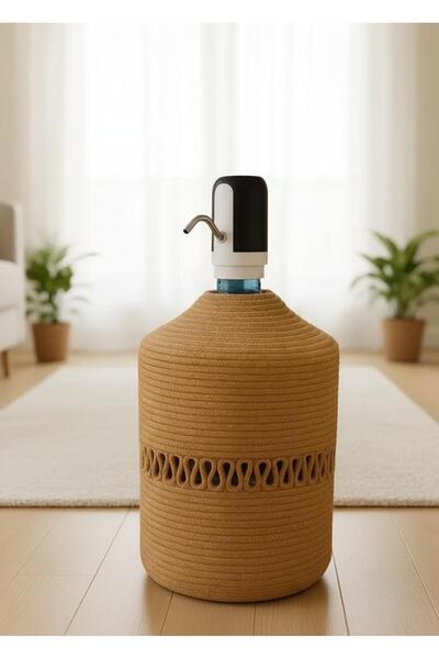 Efuliz Home Κάλυμμα δοχείου νερού από ψάθα γιούτας, κομψό και φυσικό κάλυμμα ...