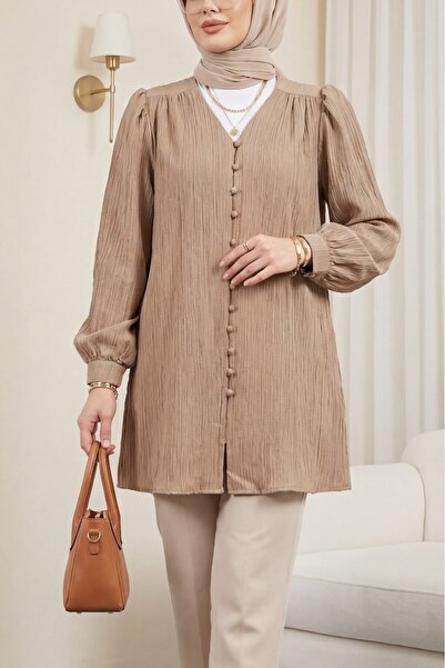 HİJABAYA Πουκάμισο με κουμπιά και λαιμόκοψη σε σχήμα V