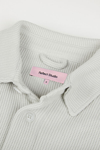 Reflect Studio Πουκάμισο βάφλα - Ανοιχτό Γκρι