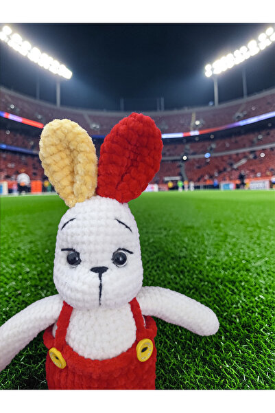 Toystox Amigurumi Taraftar Galatasarayli Oyuncak Tavşan ⚽️⚽️