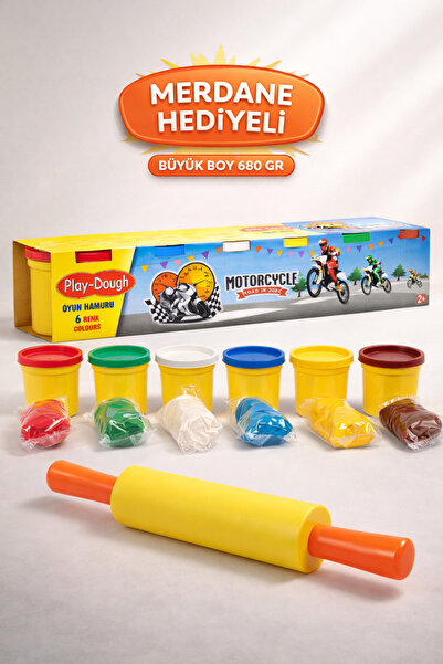 Play Dough مجموعة عجين اللعب المكونة من 6 قطع، 6 ألوان، 680 جرام مع هدية رولر...