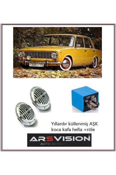 ARSVİSİON AUTO ACCESSORIES Hella Korna Süpertone 4 Lü Set 12 Volt Kromm 13 Cm