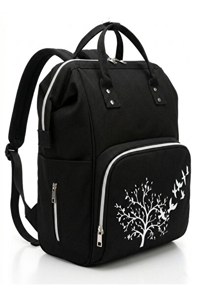 USF Mother Baby Care Backpack Organizer Functional Thermal Feeding Bottle Com...