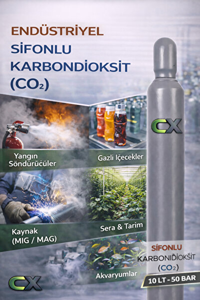 CX Sifonlu Karbondioksit (co2) Gazı 10 Lt