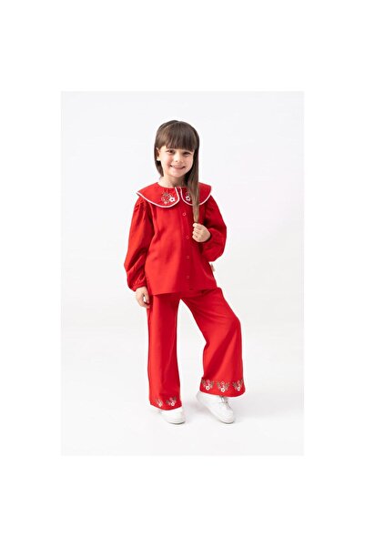 Minim Flower Embroidered 2-Piece Set - Holiday - Special Day - Birthday - Casual