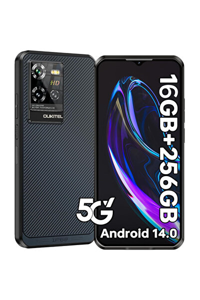 oukitel Telefon robust WP50 albastru, subțire, 5G, ecran mare 6,6", 16 GB RAM...