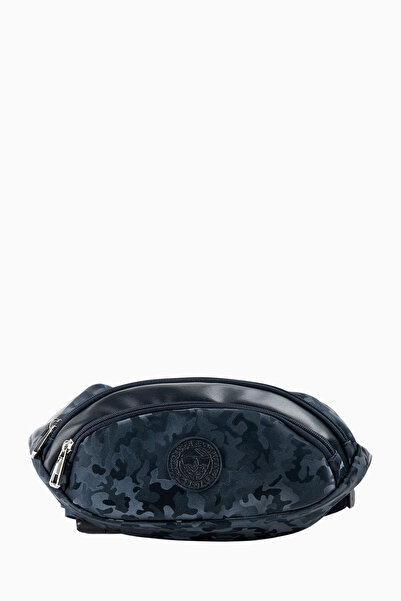 Fenerbahçe Çift Fermuarlı Kamuflaj Bel Çantası