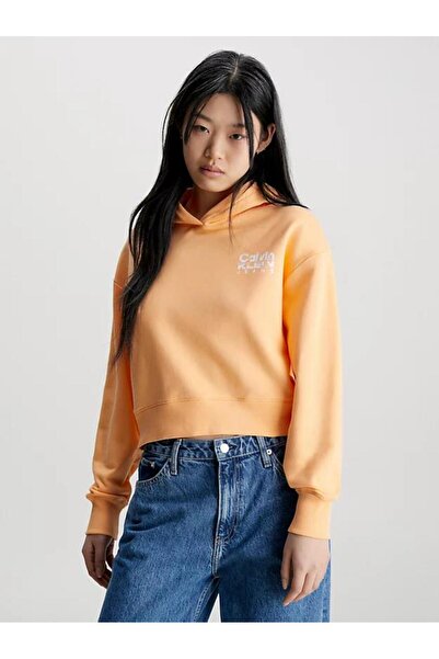 Calvin Klein COLORFUL ARTWORK CROPPED HOODIE